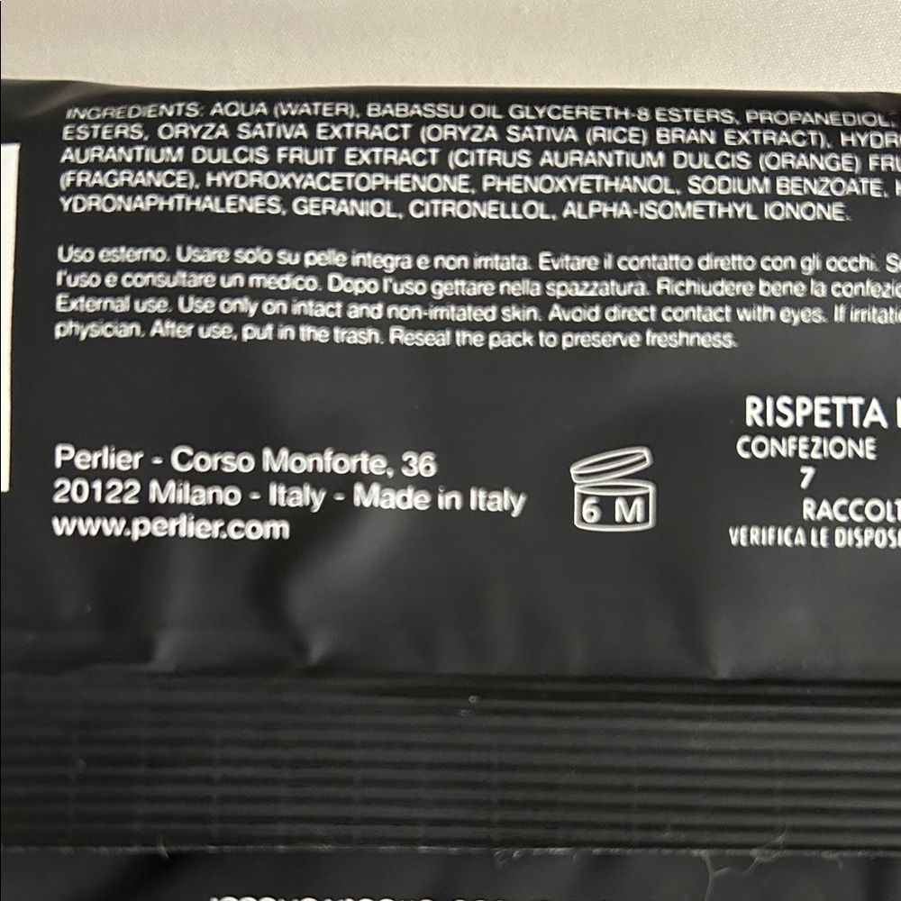 Perlier Black Rice Cleansing Wipes 72 count FACTORY SEALED - Picture 8 of 13